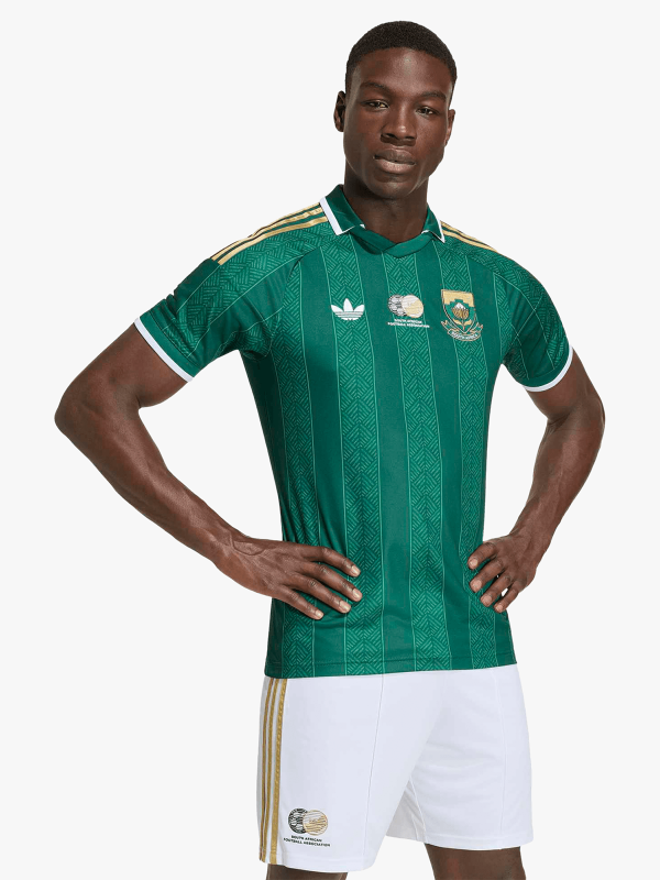 Bafana Bafana away jersey 2026 – South Africa white high-end replica football kit with green accents – Grade AAA quality – Buy online at Tekkersfit